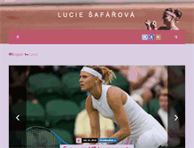 Tablet Screenshot of lucie-safarova.com